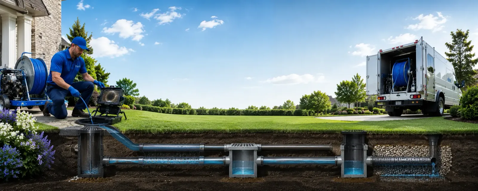 Outdoor drain cleaning information for Fountain Inn, SC